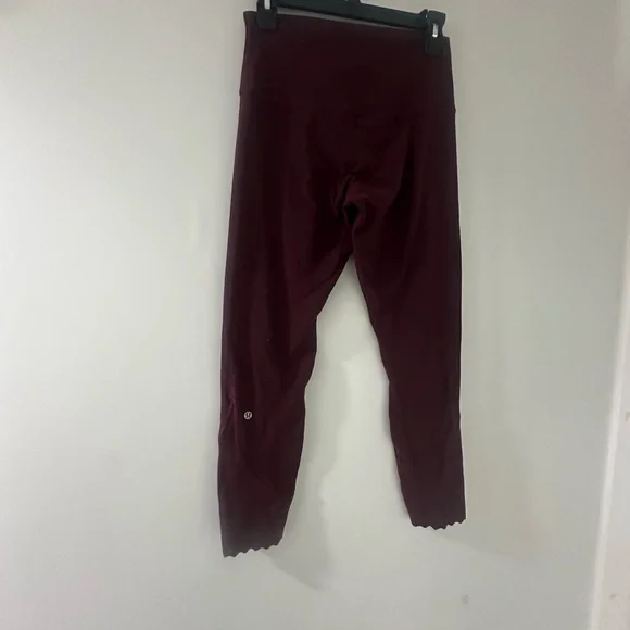 Lululemon Athletica Deep Maroon Leggings Burgundy - Picture 5 of 13